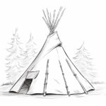 How to Draw a Teepee