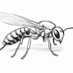 how to draw a wasp