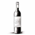 how to draw a wine bottle