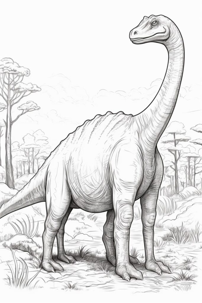 brontosaurus and trees