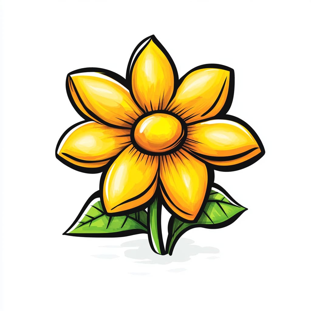 cute flower logo