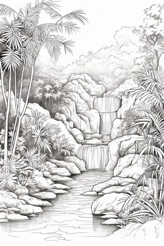 rainforest drawing