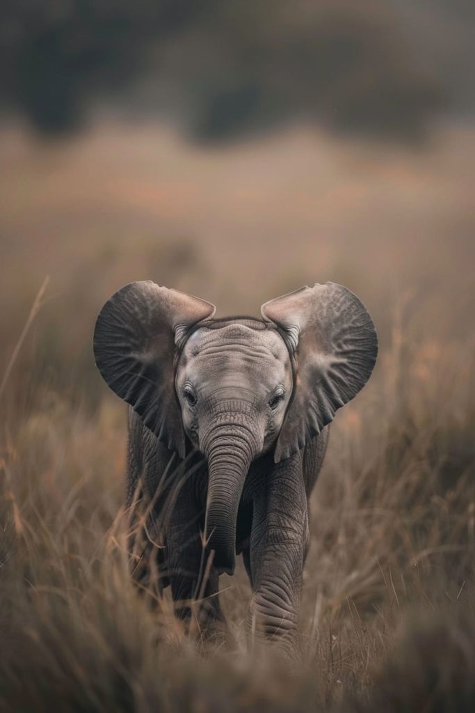 reference photo of a baby elephant