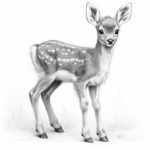 how to draw a baby deer