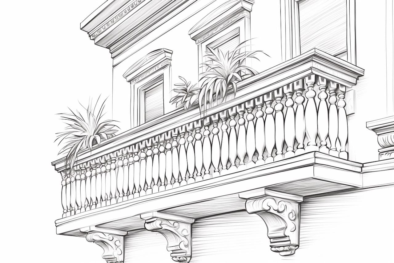 How to Draw a Balcony