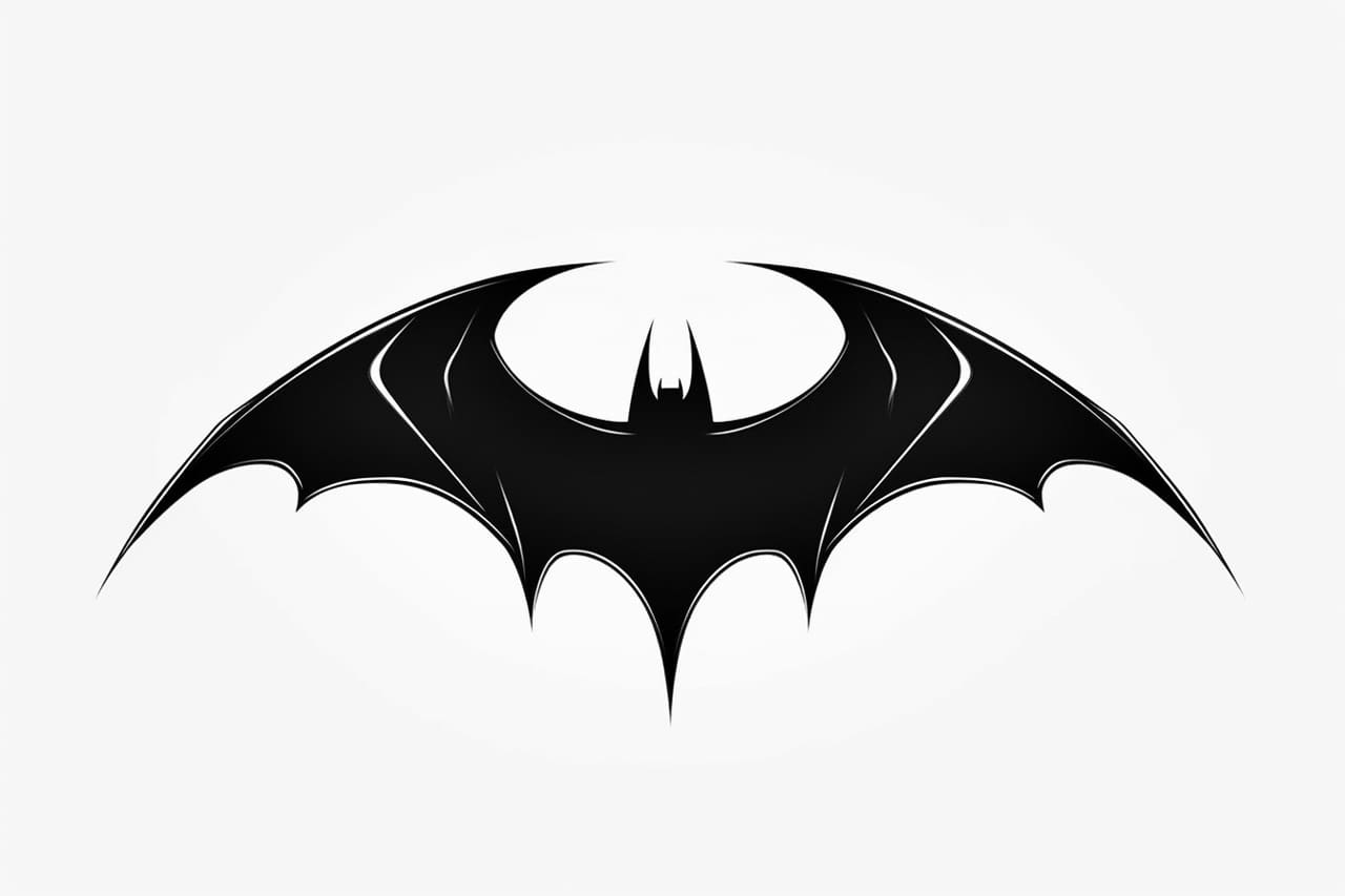 how to draw a batman symbol