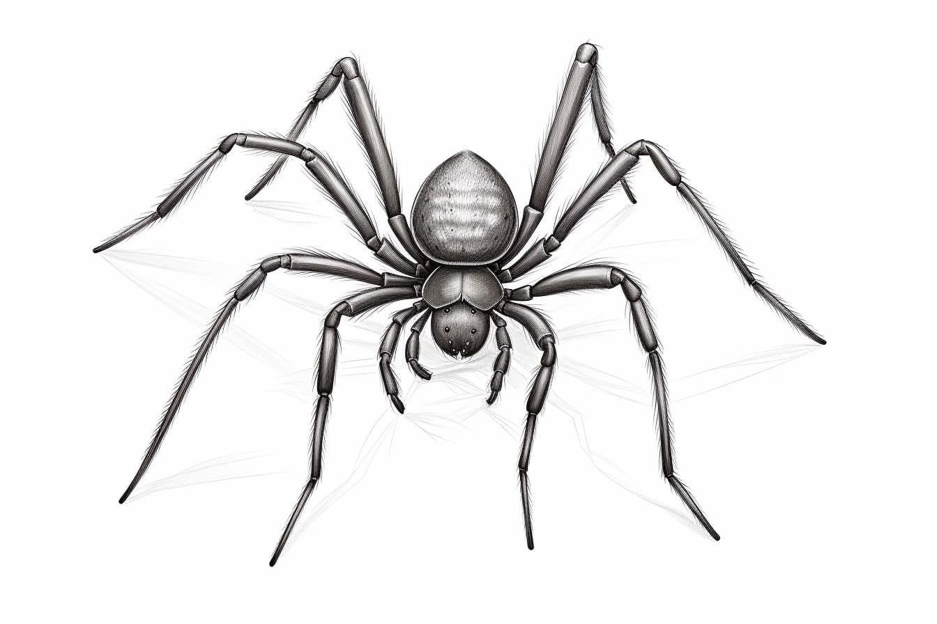 How to Draw a Black Widow Spider