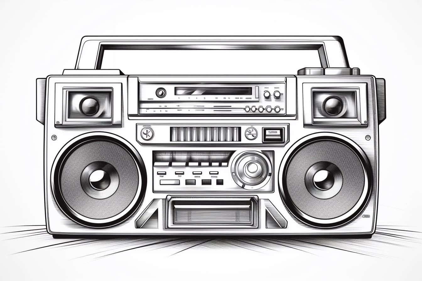 How to Draw a Boombox