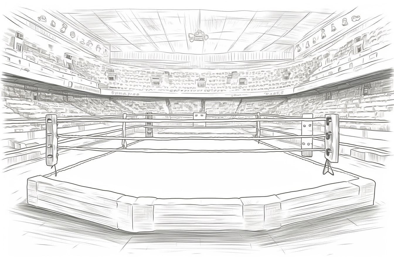How to Draw a Boxing Ring Yonderoo