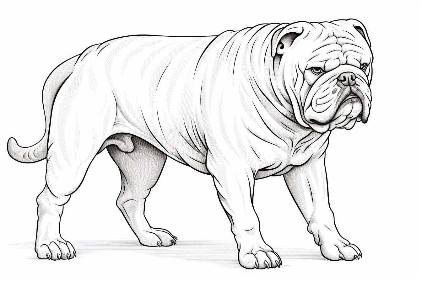 How to Draw a British Bulldog Yonderoo
