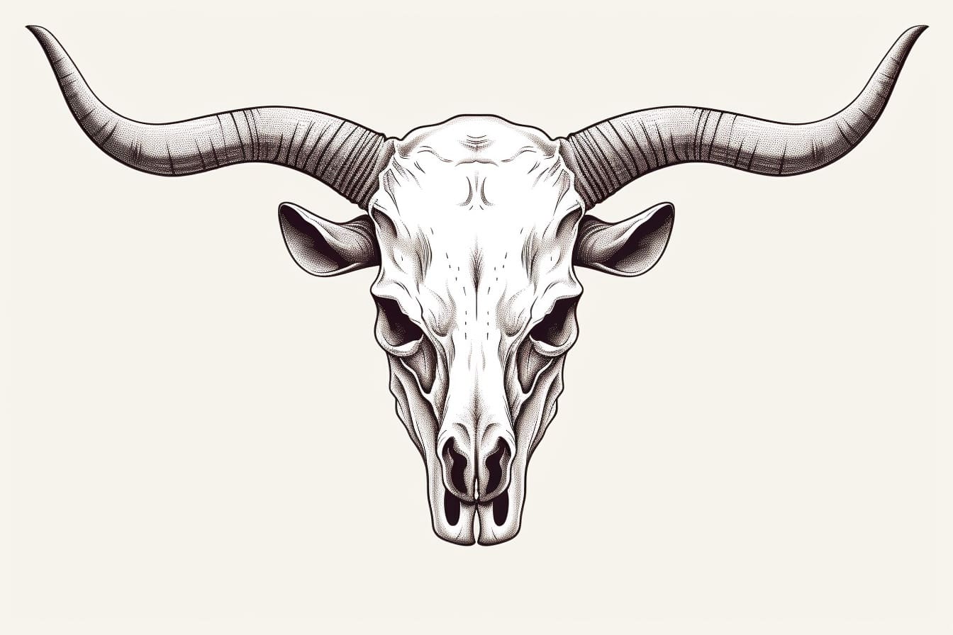 How to Draw a Bull Skull