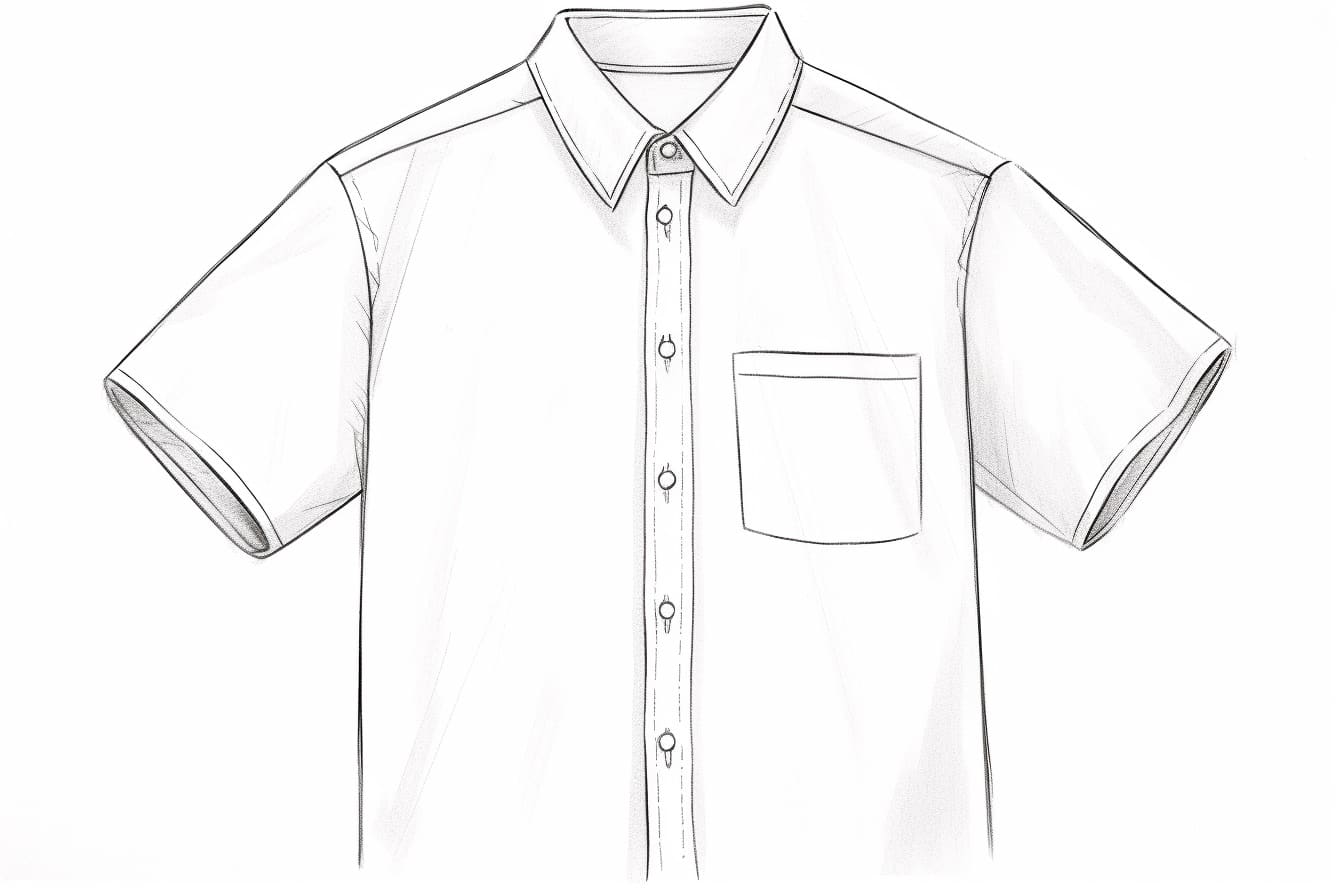 How to Draw a Button-up Shirt - Yonderoo