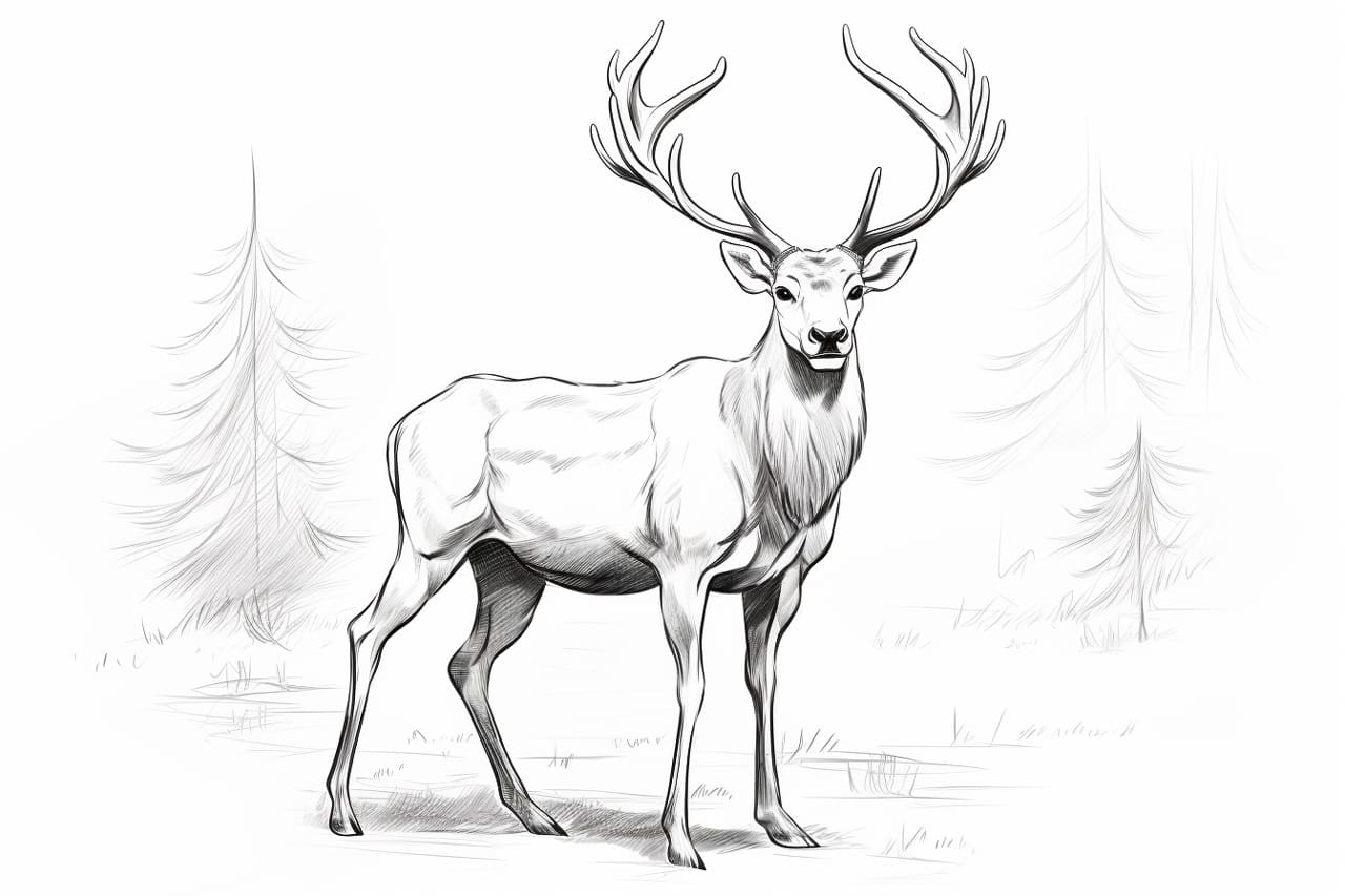 How to Draw a Caribou Yonderoo