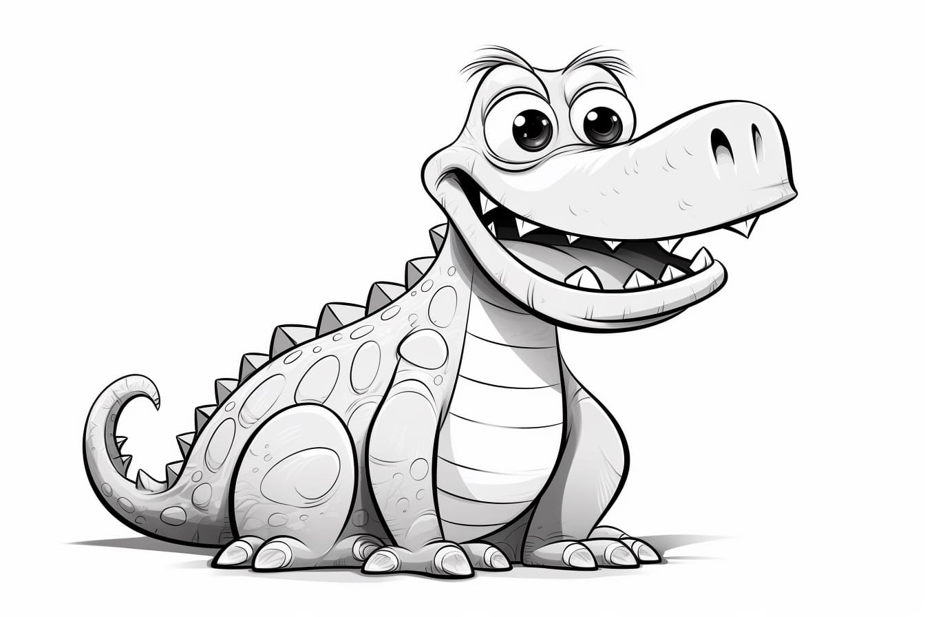 How to Draw a Cartoon Alligator
