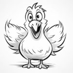 how to draw a cartoon chicken