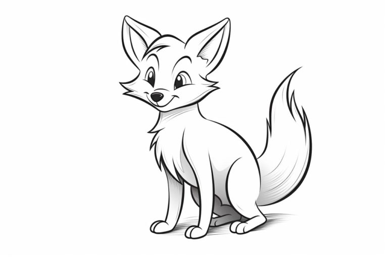 how to draw a cartoon fox
