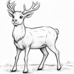 How to Draw a Cartoon Reindeer