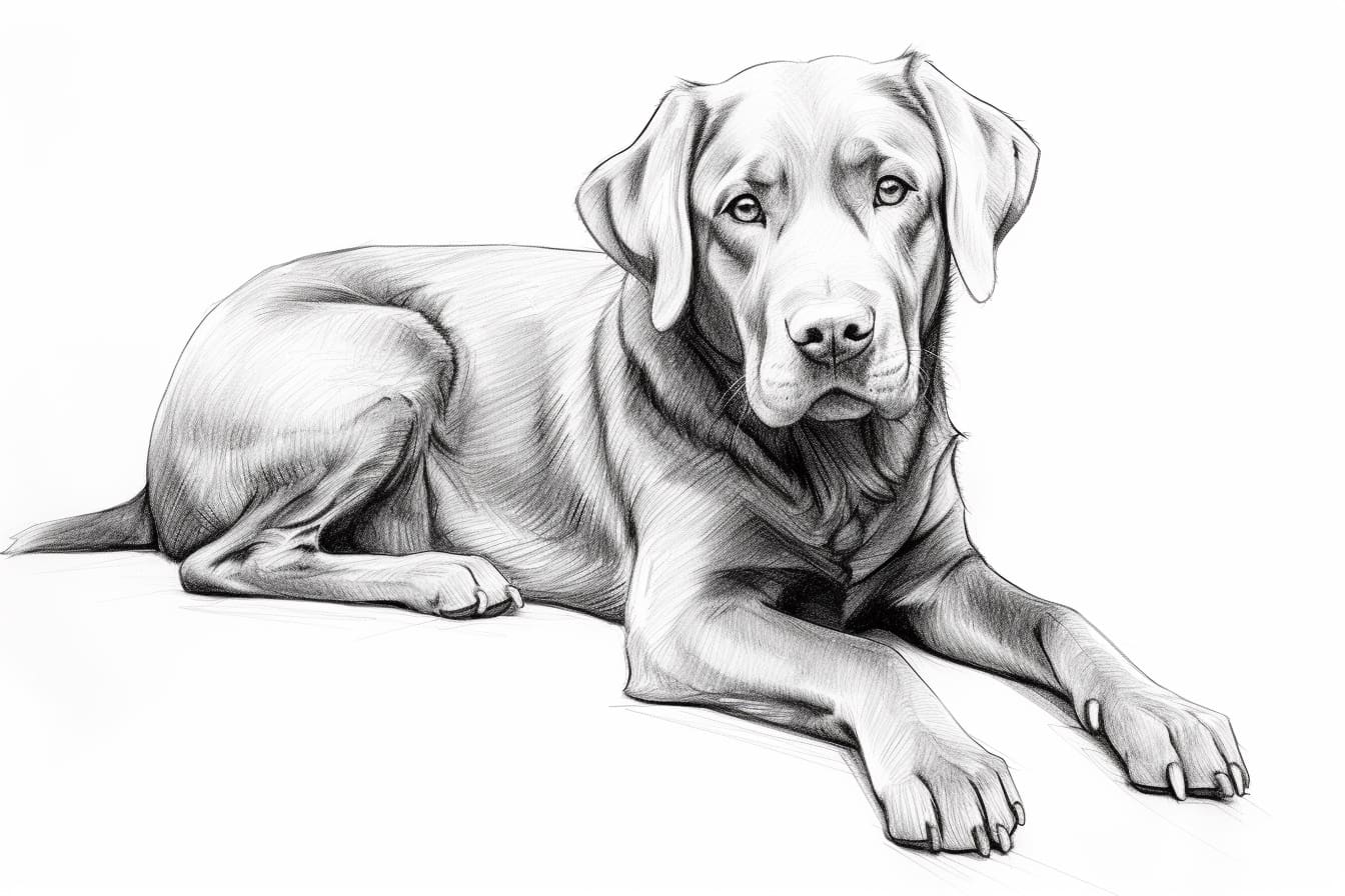 How to Draw a Chocolate Lab