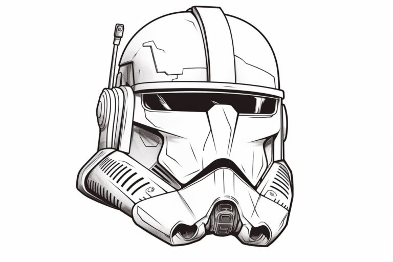 How to Draw a Clone Trooper Helmet