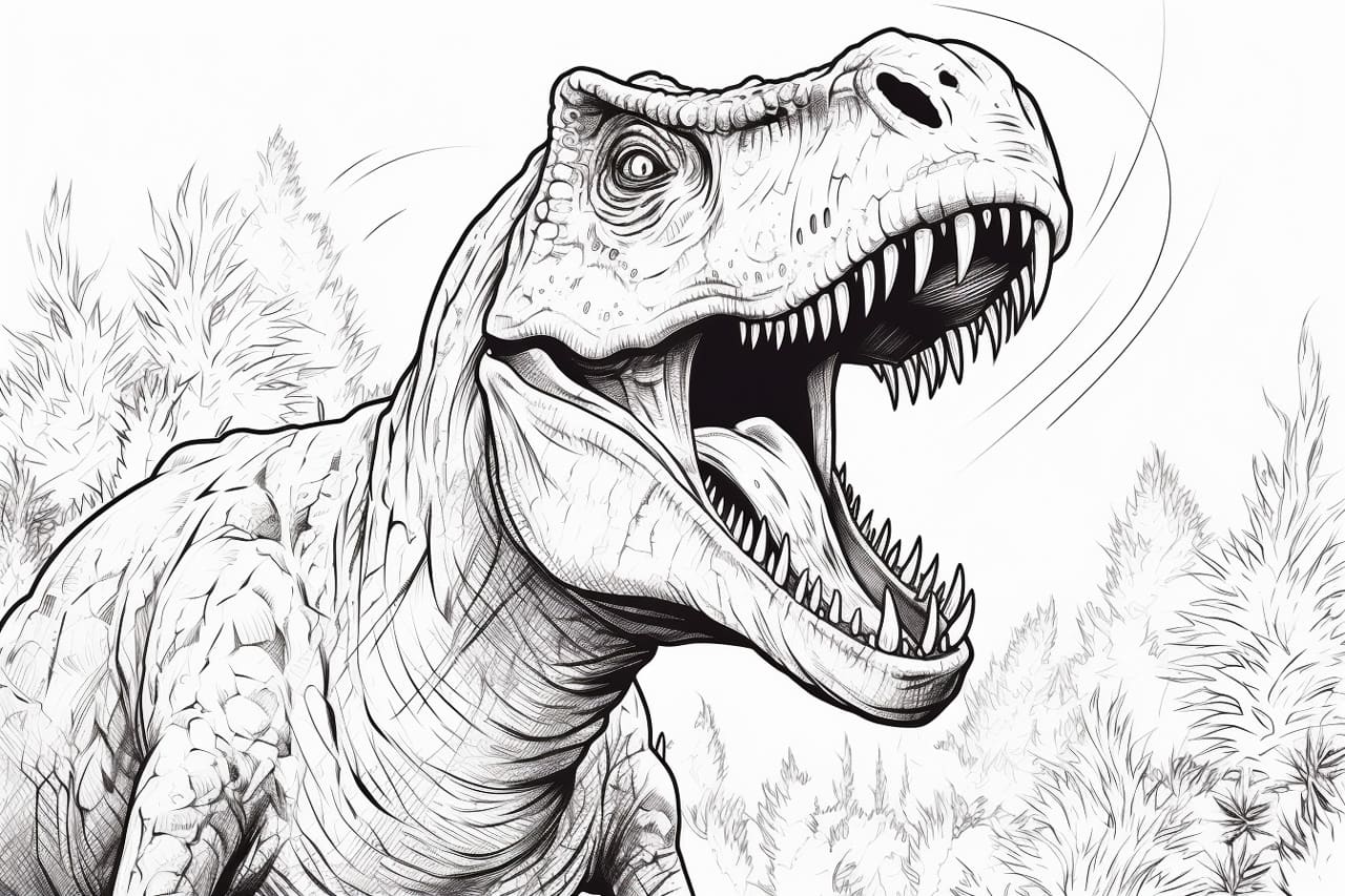 how to draw a cool dinosaur