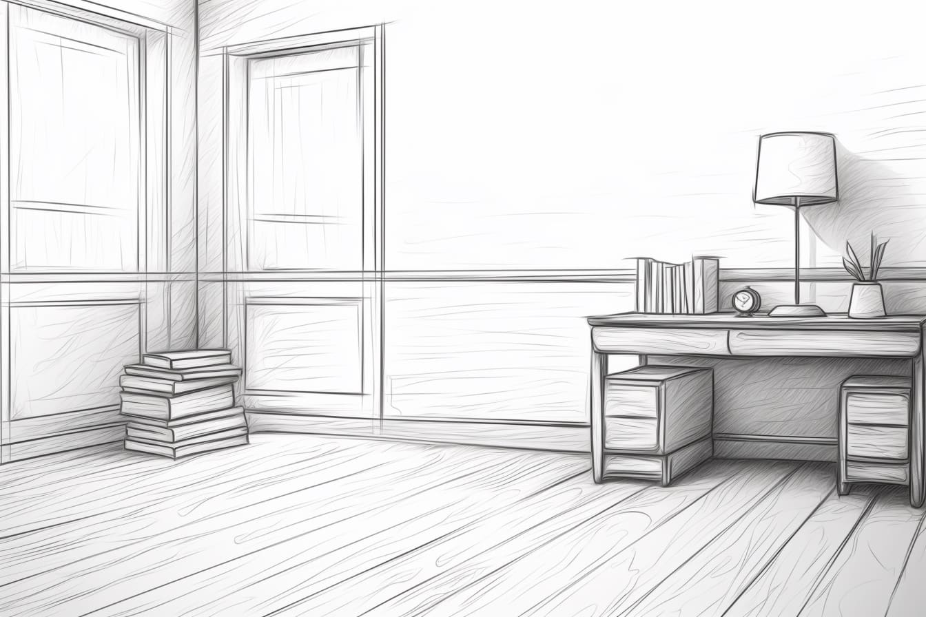 How to Draw a Corner of a Room