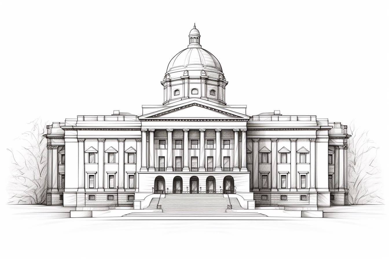 How to Draw a Courthouse Yonderoo