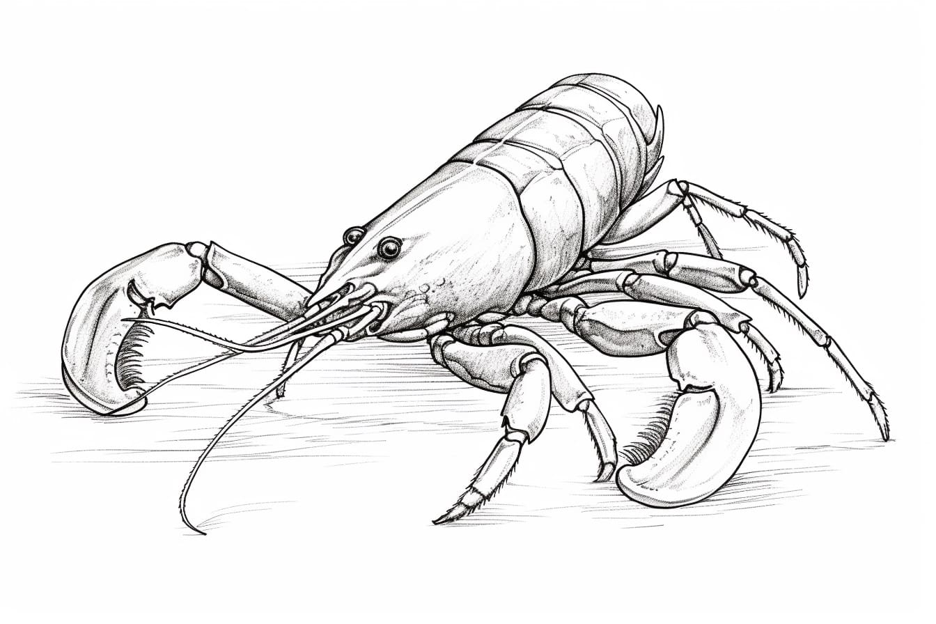 How to Draw a Crayfish