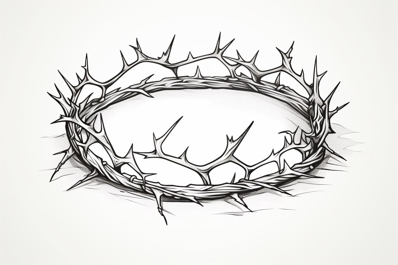How to Draw a Crown of Thorns