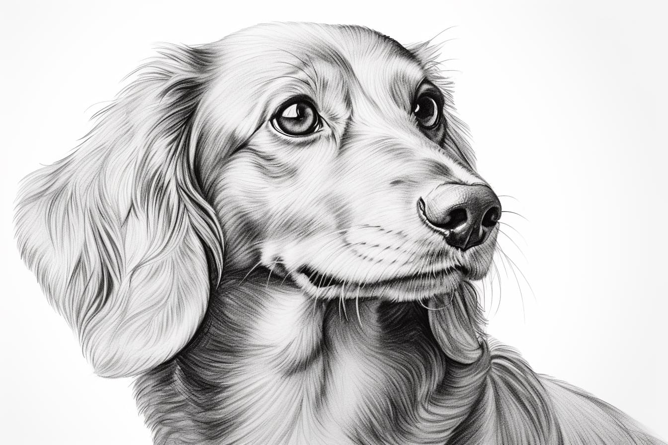 How to Draw a Dachshund Face Yonderoo
