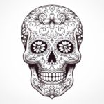 How to Draw a Day of the Dead Skull
