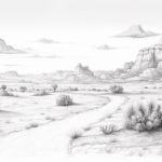 How to Draw a Desert Landscape