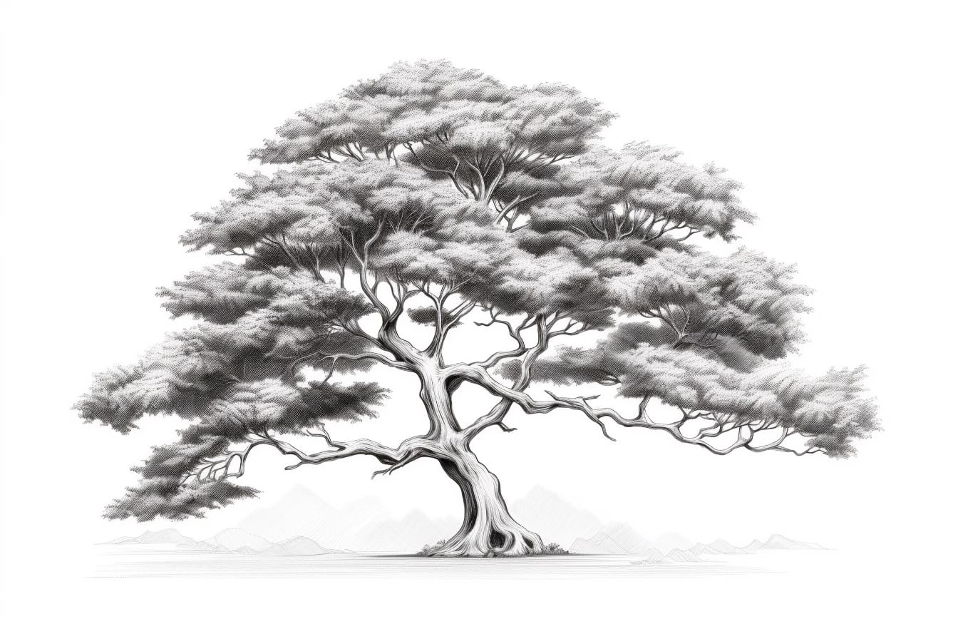 How to Draw a Detailed Tree