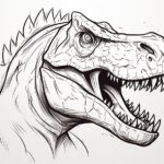 How to Draw a Dinosaur Head
