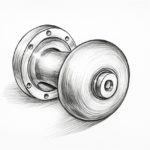how to draw a doorknob