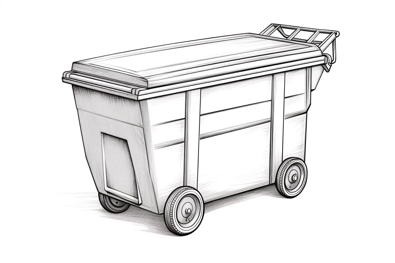 How to Draw a Dumpster