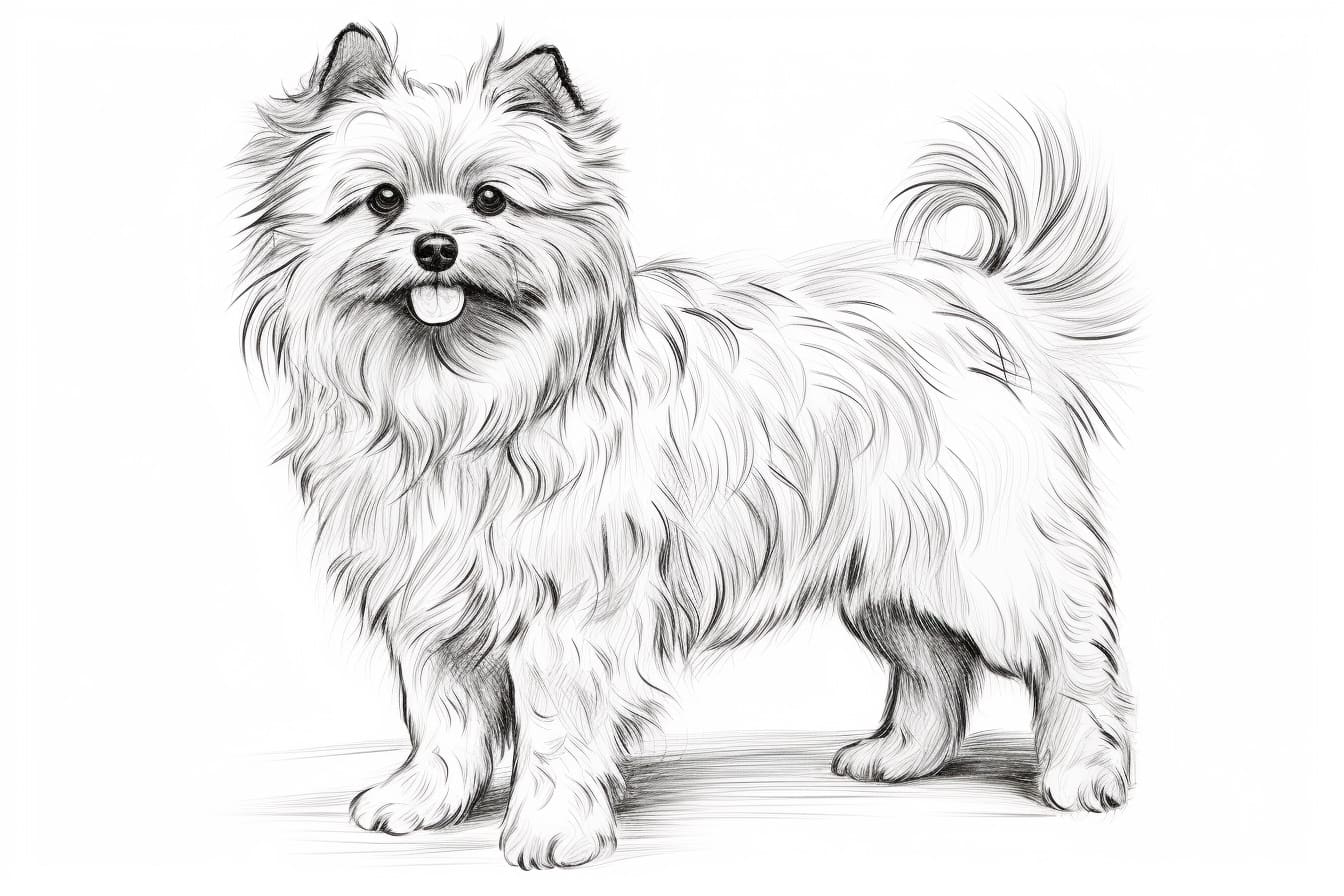 How to Draw a Fluffy Dog