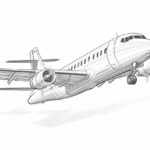 how to draw a flying plane