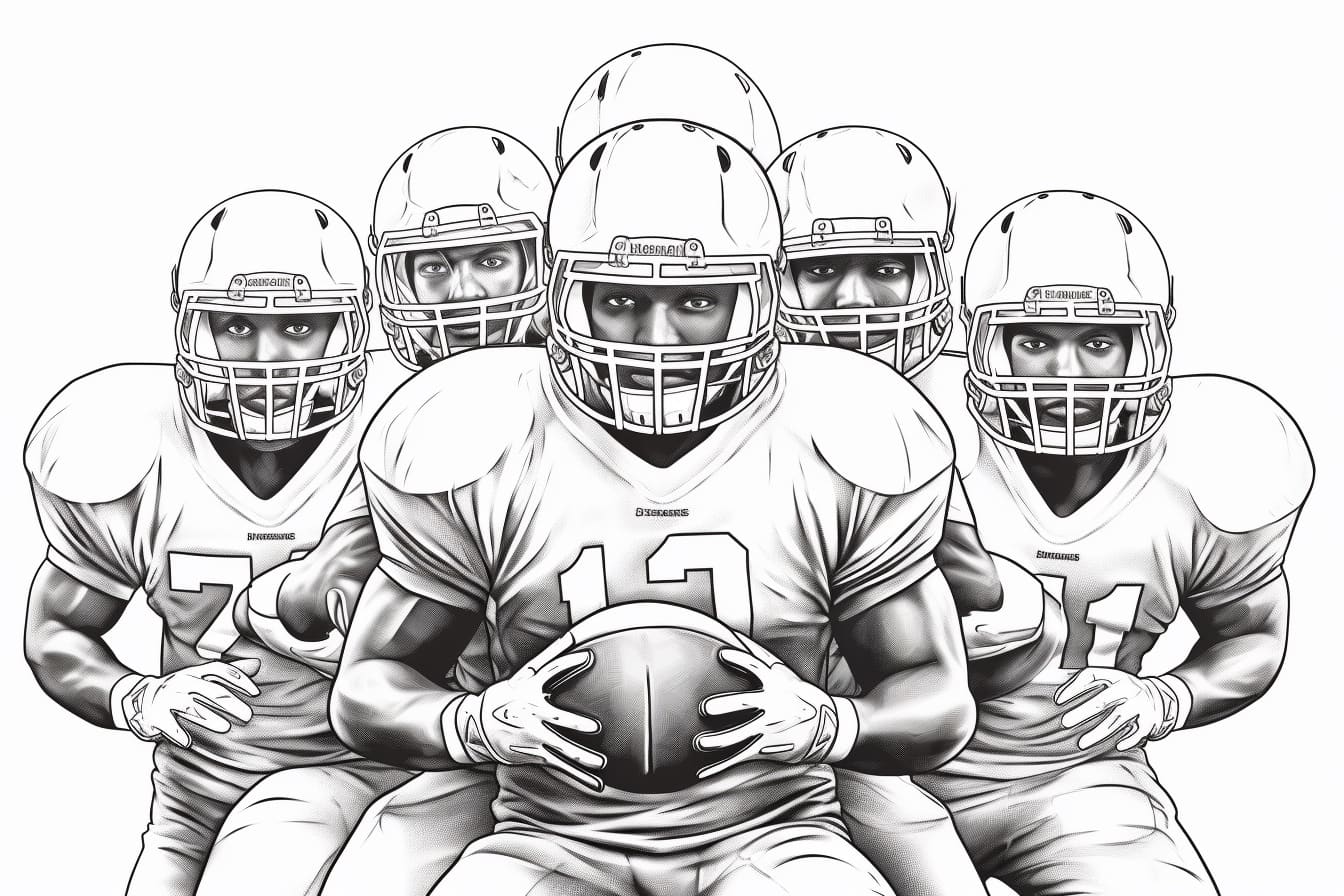 How to Draw a Football Team Yonderoo