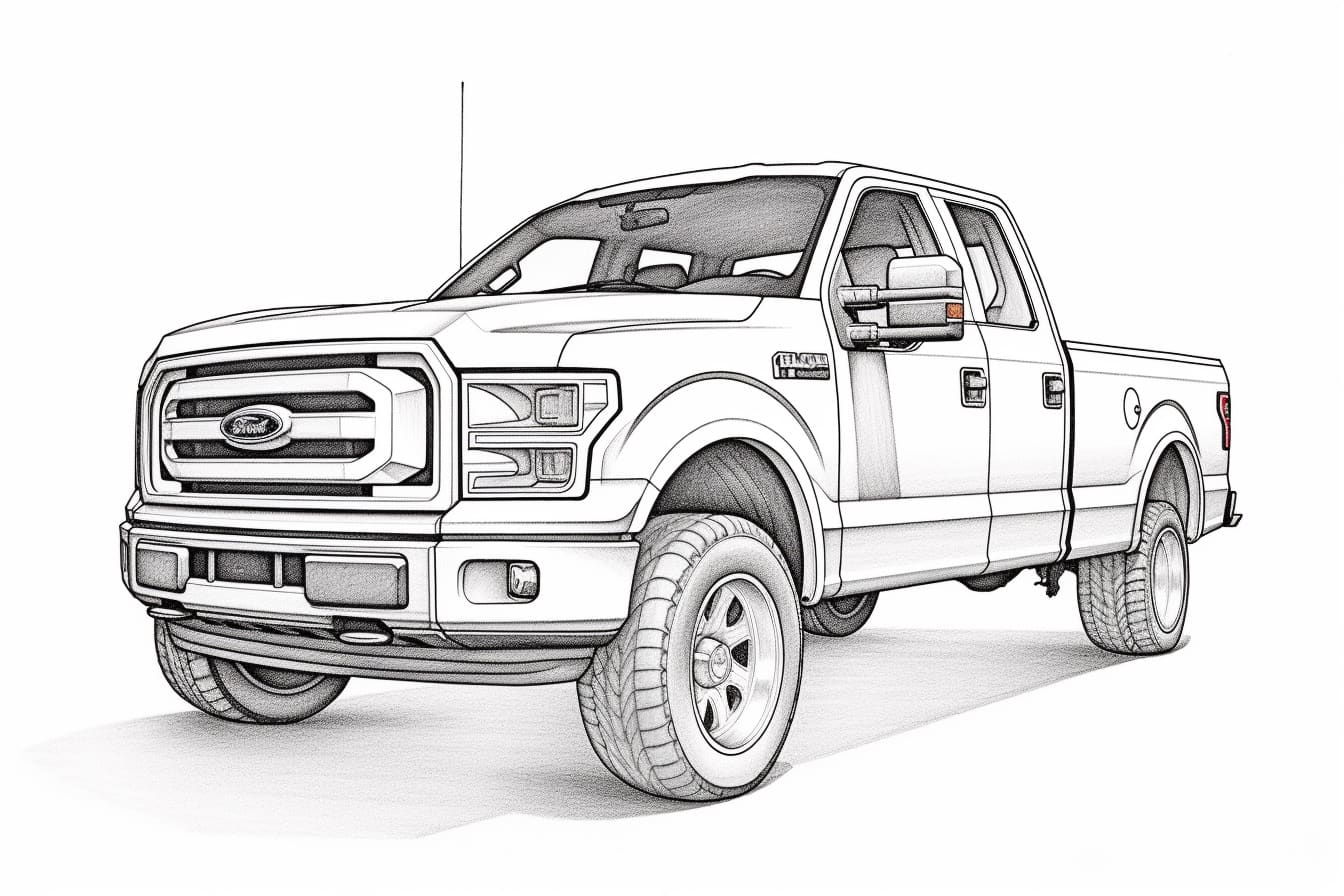 How to Draw a Ford Truck