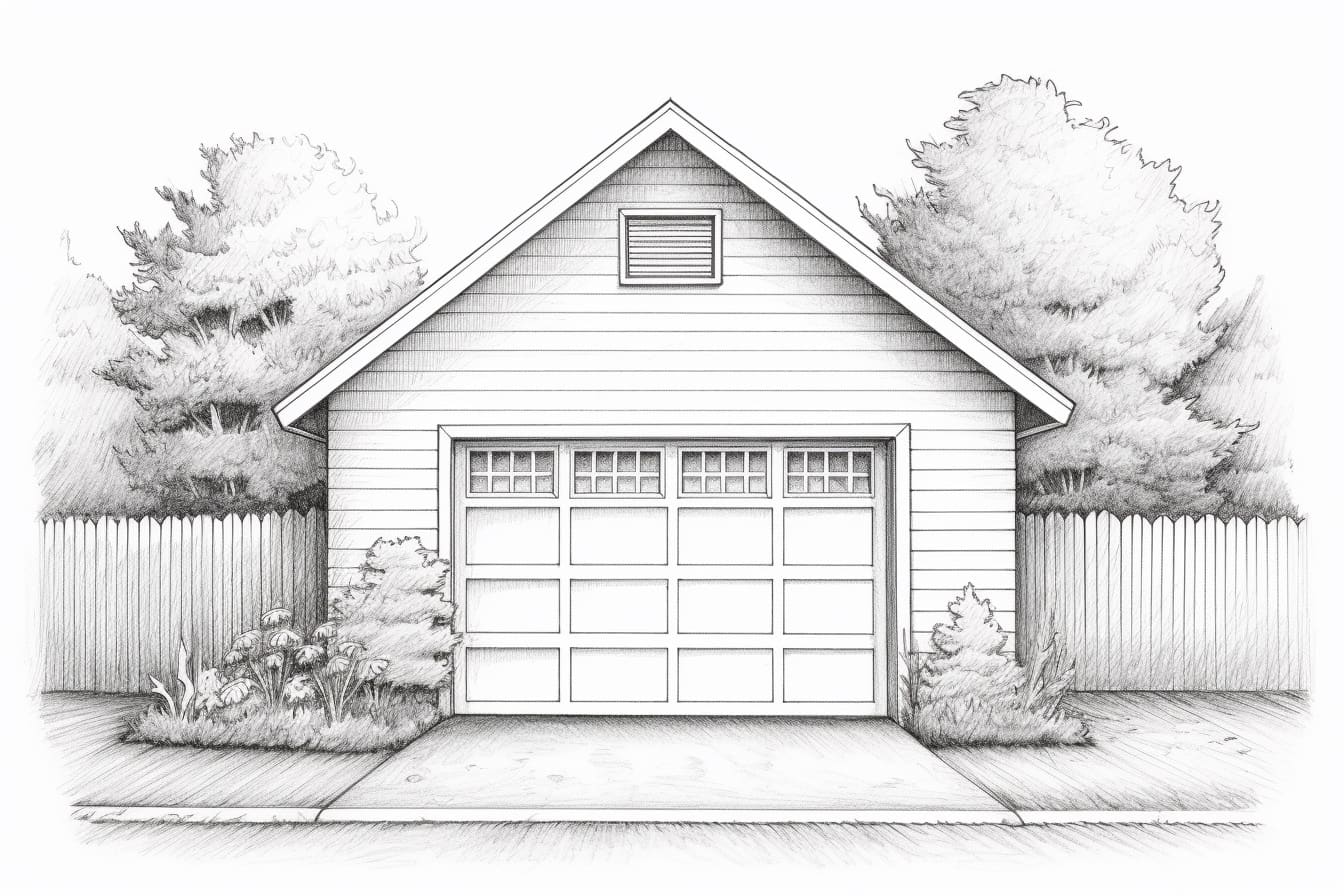 How to Draw a Garage