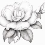 How to Draw a Gardenia