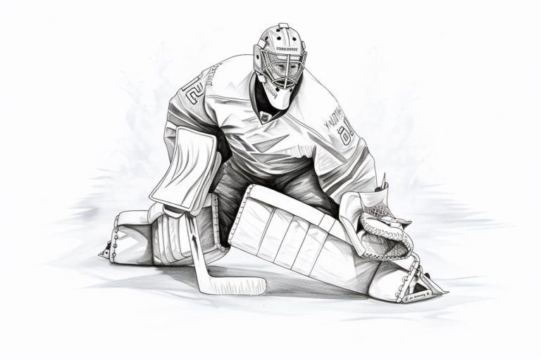 How to Draw a Hockey Goalie