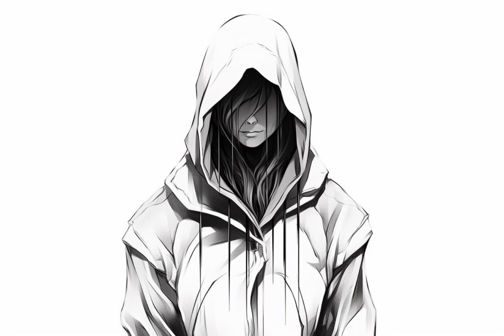 How To Draw A Hooded Figure Yonderoo