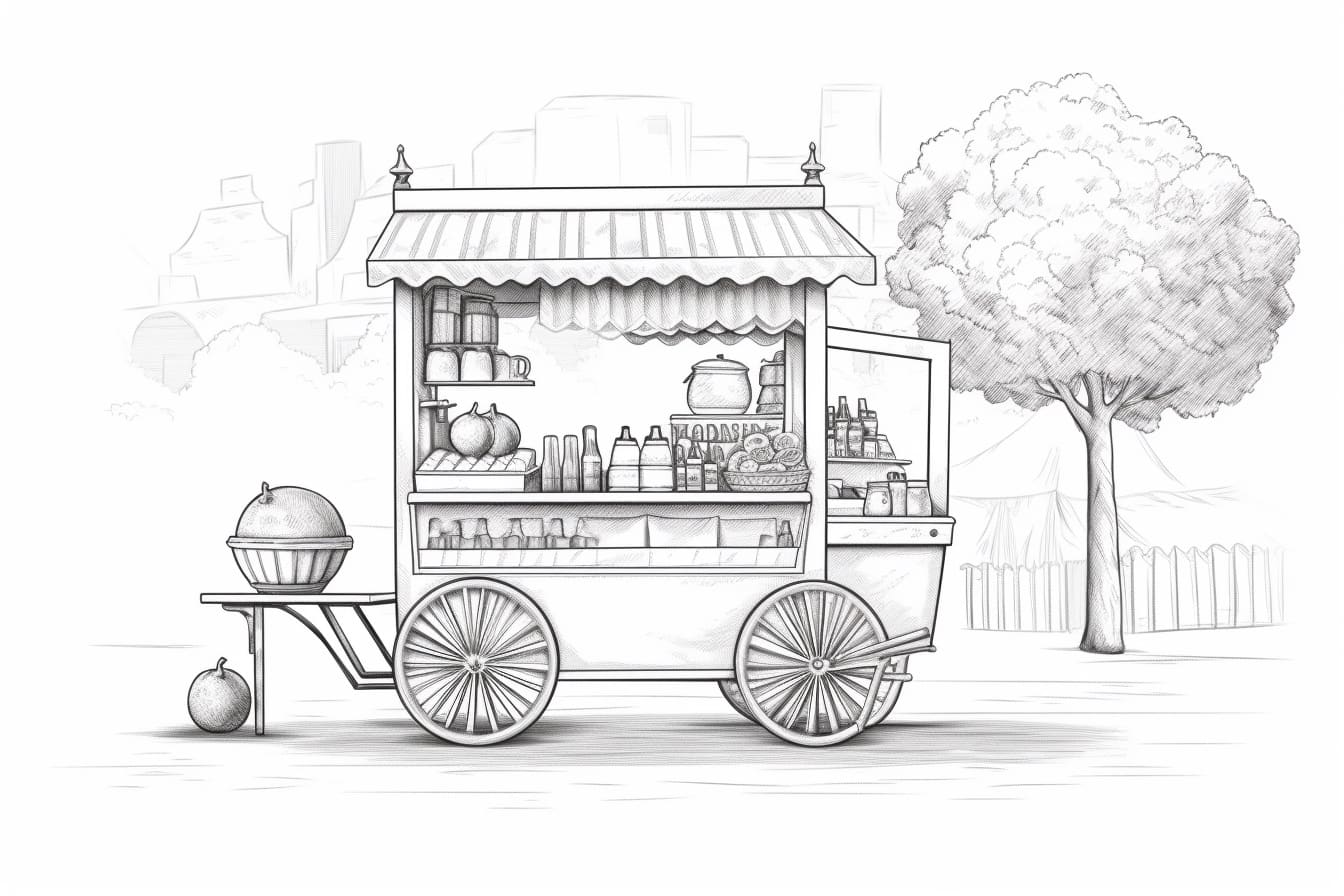 How to Draw a Lemonade Stand