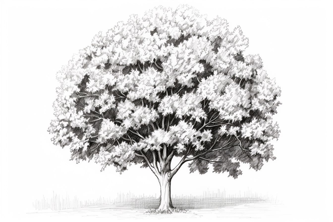 How to Draw a Maple Tree