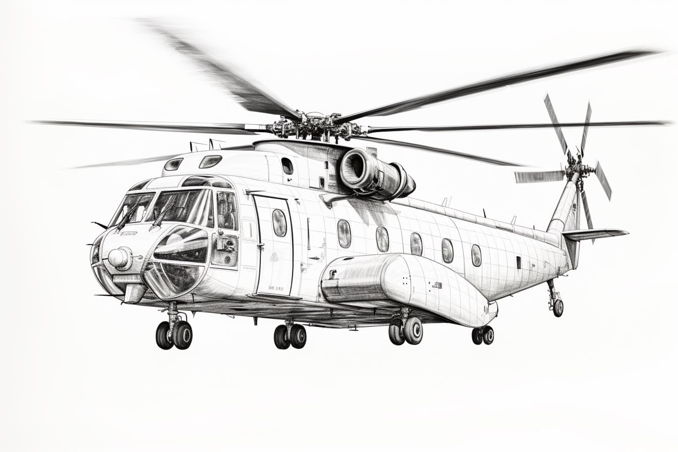 How to Draw a Military Helicopter Yonderoo