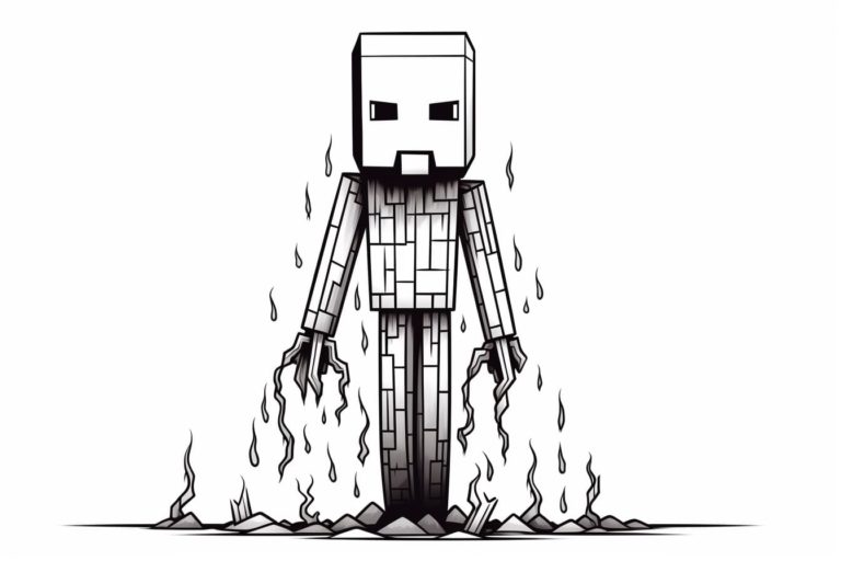 How to Draw a Minecraft Enderman