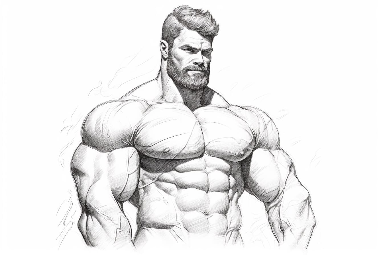 How to Draw a Muscle Man