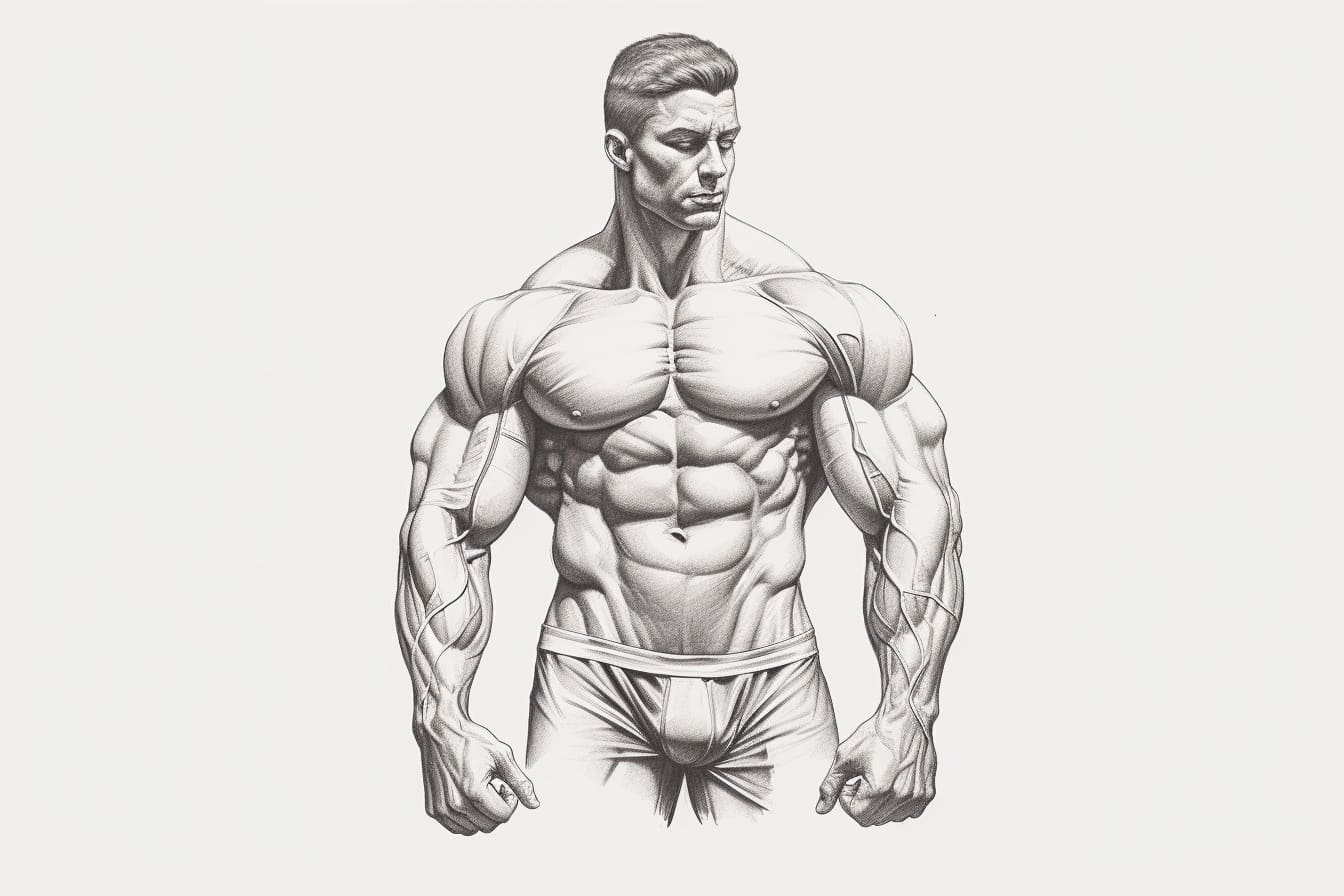 How to Draw a Muscular Body Yonderoo