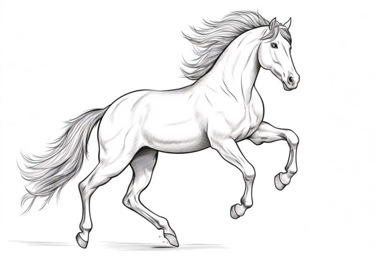 How to Draw a Mustang Horse